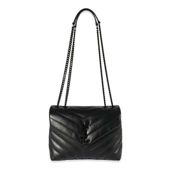 Saint Laurent Black Leather Small Loulou - Picture 4 of 8